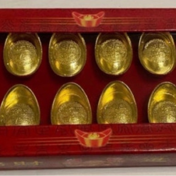 Cristallo Giallo Feng Shui Lingotto Yuan Bao, Portafortuna Per Ricchezza, Decorazione Ufficio 10x7x5 Cm